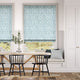 Colorized Tweets & Berries Sky Blue Roman Blind 7456