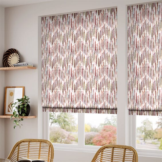 ColorizedZoom Dash Rose Quartz Roman Blind 7462