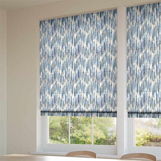 ColorizedZoom Dash Raindrop Roman Blind 7461