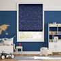 Colorized Galaxy Sky Denim  Roman Blind 7465