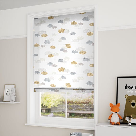 ColorizedZoom Happy Clouds Dawn Roman Blind