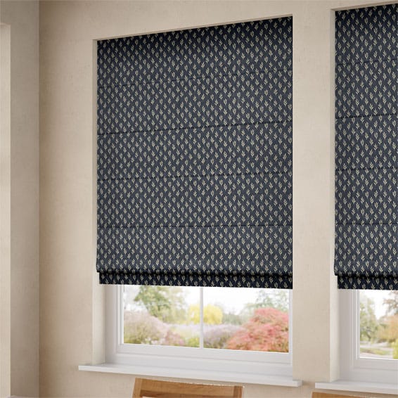 ColorizedZoom Eleanor Indigo Roman Blind 7474