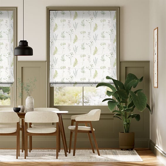 Colorized Adeline Juniper Roman Blind 8928