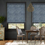 Colorized William Morris Willow Ink Roman Blind 7482