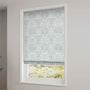 ColorizedZoom William Morris Blackthorn Blue Grey Roman Blind 7501