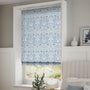 ColorizedZoom William Morris Blackthorn China Blue Roman Blind 7502