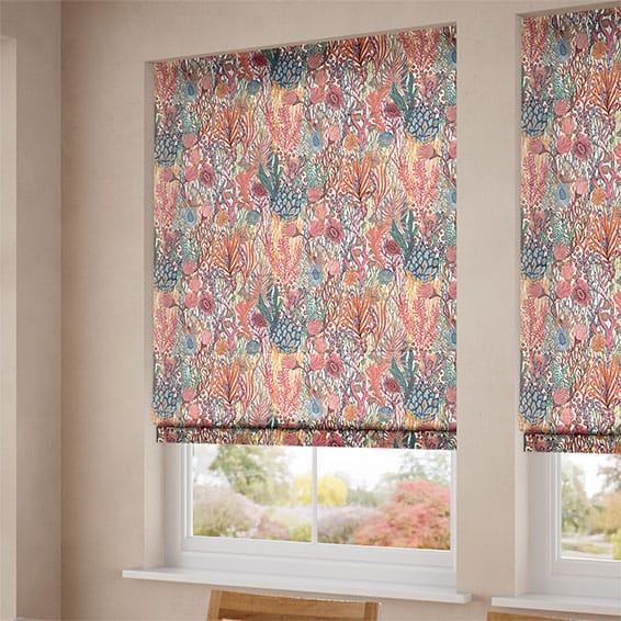 ColorizedZoom Anemone Reef Roman Blind 7507