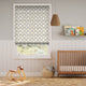 Colorized Tweet Tweet Grey Roman Blind 7524