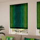 ColorizedZoom Watercolour Emerald Roman Blind 7527