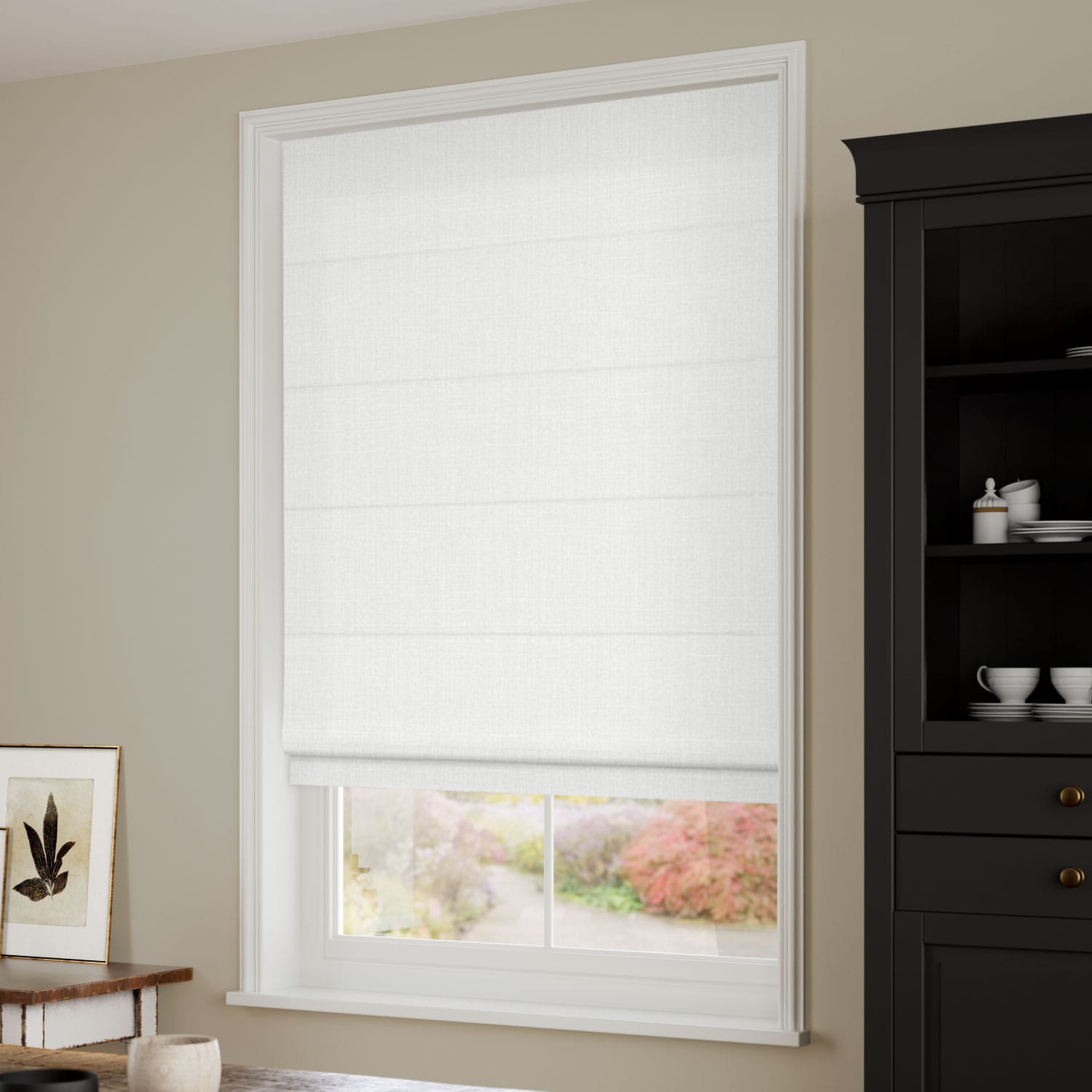 ColorizedZoom Averley Snow White Roman Blind 7552