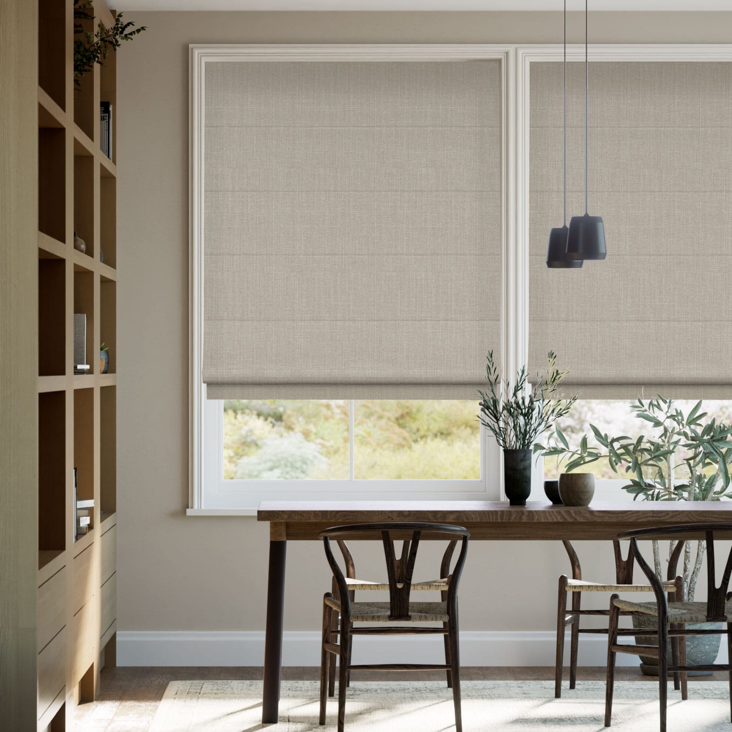Colorized Averley Parchment Roman Blind 7550