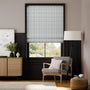Colorized Maze Jacquard Charcoal Roman Blind 7574