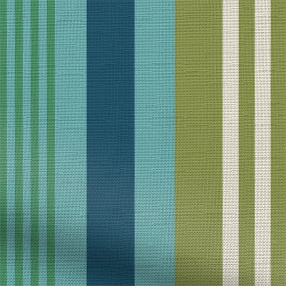 ColorizedPLA Manhattan Tropical Blue Roman Blind 7580