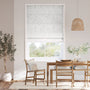 Colorized William Morris Acanthus Jacquard Ivory  Roman Blind 7604