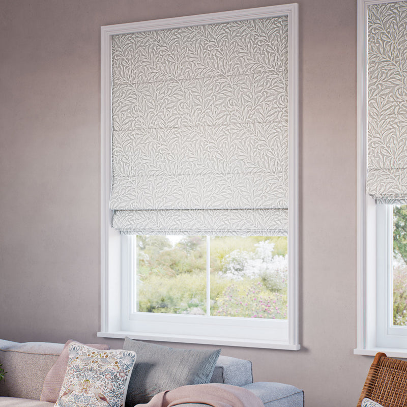 ColorizedZoom William Morris Willow Bough Jacquard Ivory  Roman Blind 7617
