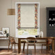 Colorized William Morris Strawberry Thief Harissa Red & Paleo Linen Vintage Cream Roman Blind 7642