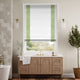 Colorized William Morris Willow Clover & Bijou Linen White Roman Blind 7648
