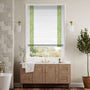 Colorized William Morris Willow Clover & Bijou Linen White Roman Blind 7648