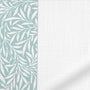 ColorizedPLA William Morris Willow Duck Egg & Bijou Linen White Roman Blind