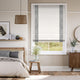 Colorized William Morris Willow Onyx & Bijou Linen Alabaster Roman Blind 7651
