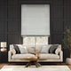 Colorized William Morris Willow Steeple Grey & Bijou Linen Dove Grey Roman Blind