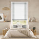 Colorized William Morris Willow Steeple Grey & Bijou Linen White Roman Blind