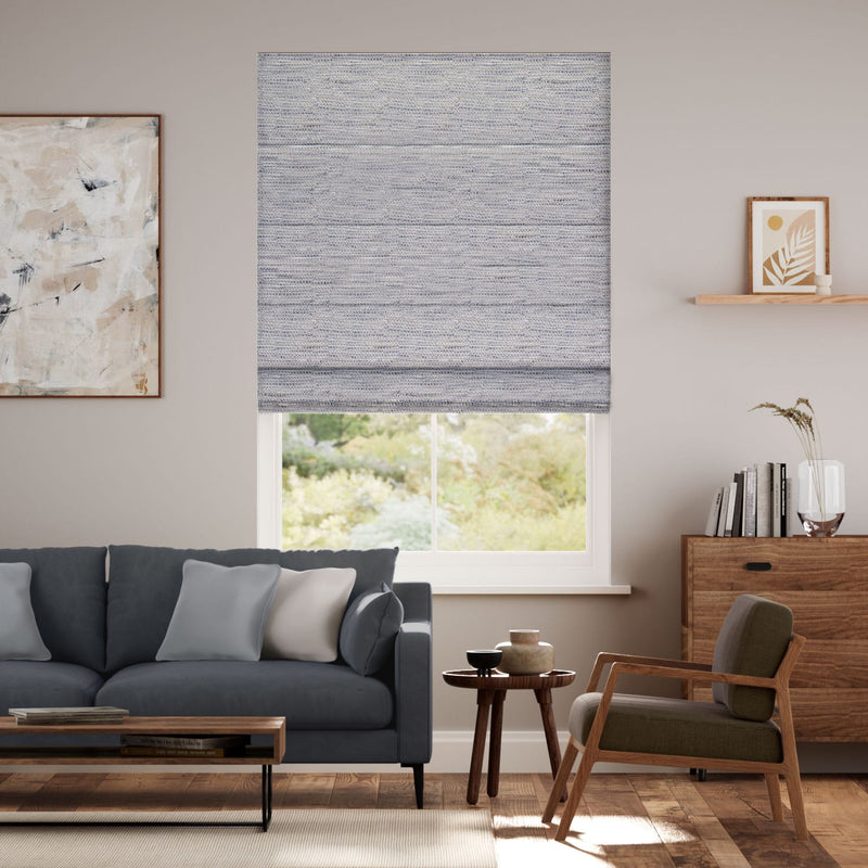 Colorized Cleo Cobalt Roman Blind