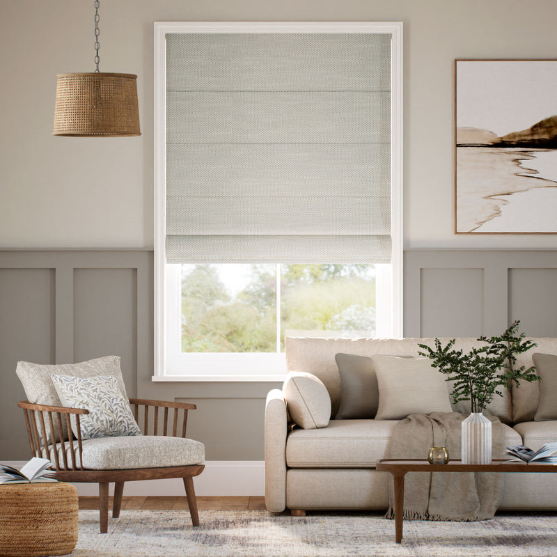 Colorized Cleo Ash  Roman Blind 7658
