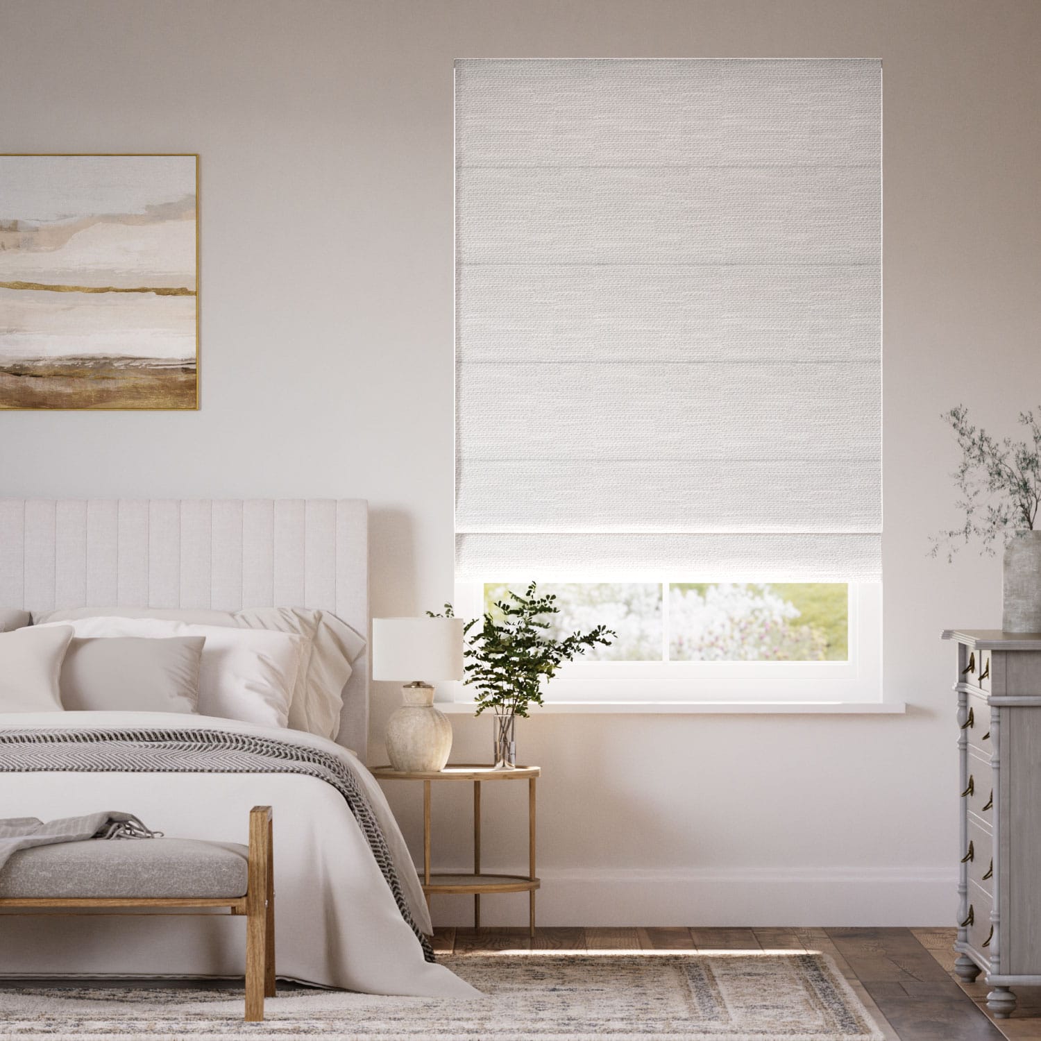Colorized Cleo Chalk Roman Blind 7660