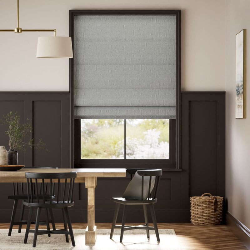 Colorized Odessa Graphite Roman Blind 7667