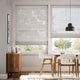 Colorized Lumiere Unlined Ariel Silver Stone Roman Blind 7678