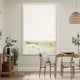 Colorized Etoile Natural White Roman Blind 7682