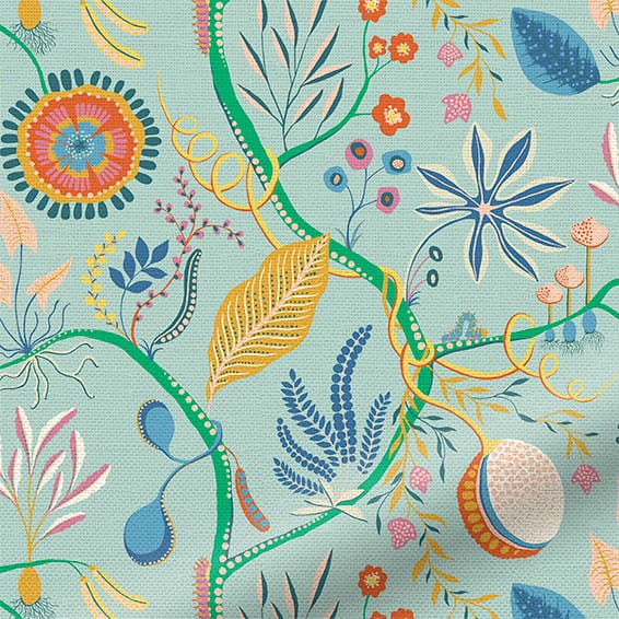 ColorizedPLA Jackfruit & The Beanstalk Sky Roman Blind