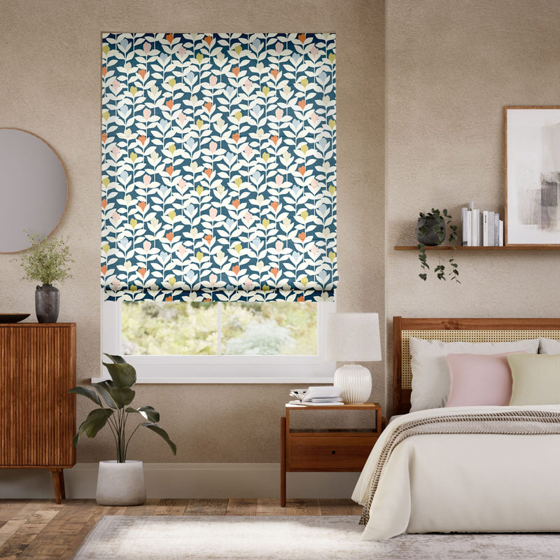 Colorized Padukka Lagoon Roman Blind 7694