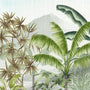ColorizedPLA Mountain Palm Serenity Roman Blind 7707