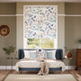 Colorized Paradiso Blue Stone Roman Blind 7708