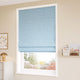ColorizedZoom Dotty Dots Sky Blue  Roman Blind 7721