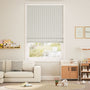 Colorized Suki Stripe Dove Roman Blind 7724