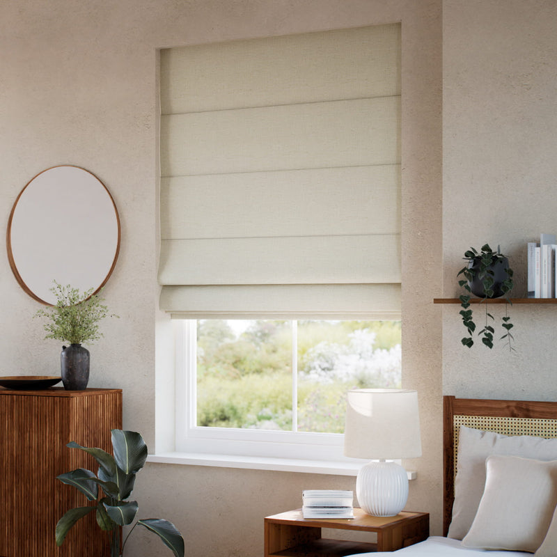 ColorizedZoom Eco-Friendly Caro Neutral Roman Blind 7758