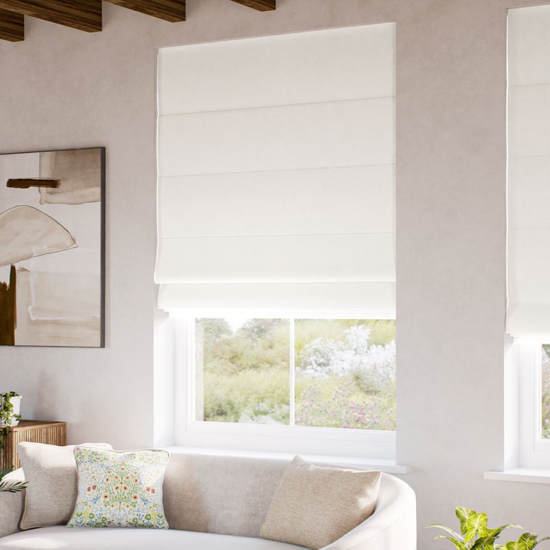 ColorizedZoom Eco-Friendly Caro White  Roman Blind 7759
