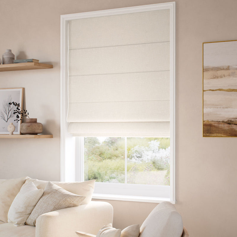 ColorizedZoom Columbia Oat Roman Blind 7770