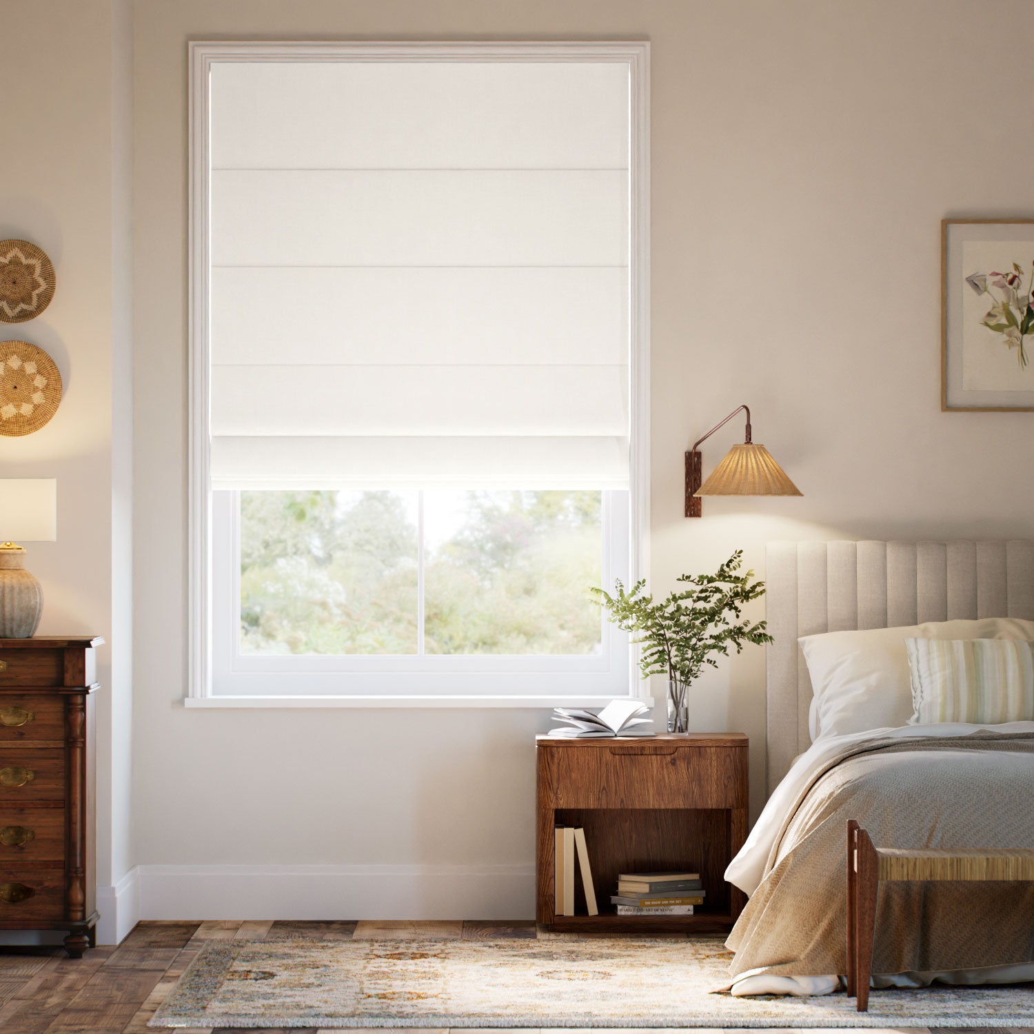 Colorized Columbia Antique White Roman Blind 7765