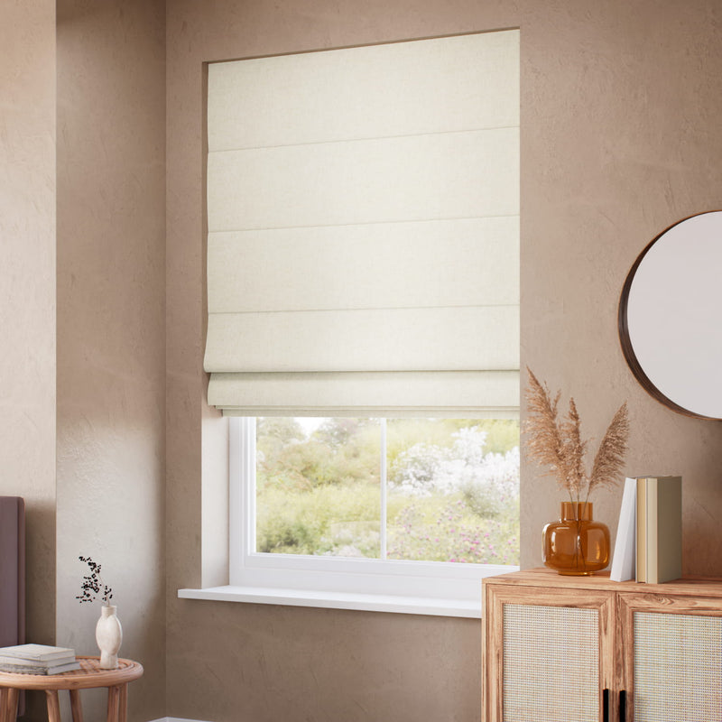 ColorizedZoom Eco-Friendly Riley Natural White Roman Blind 7781