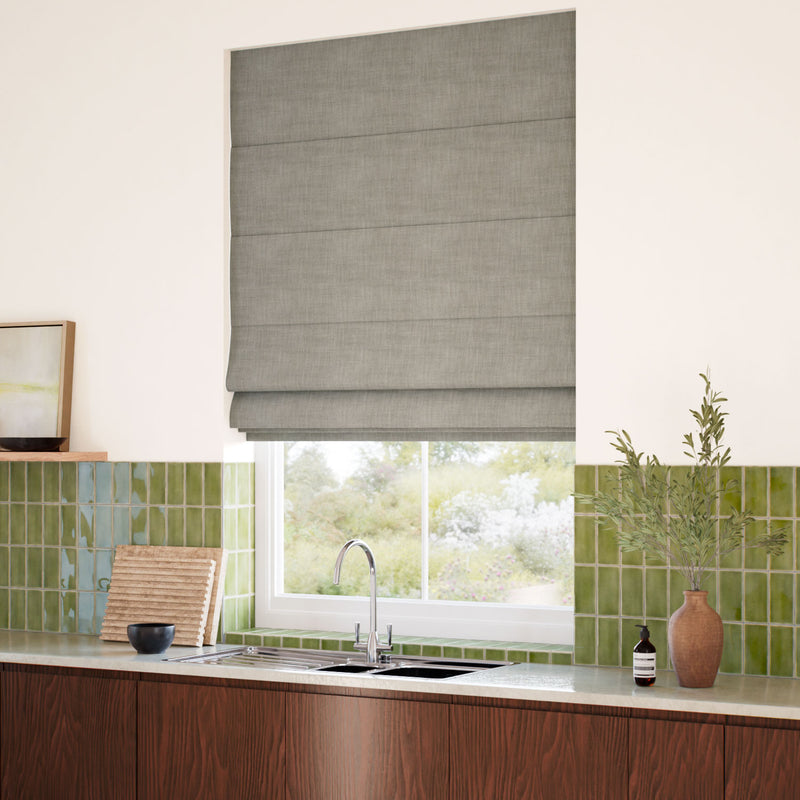 ColorizedZoom Eco-Friendly Riley Tuscan Brown Roman Blind 7784