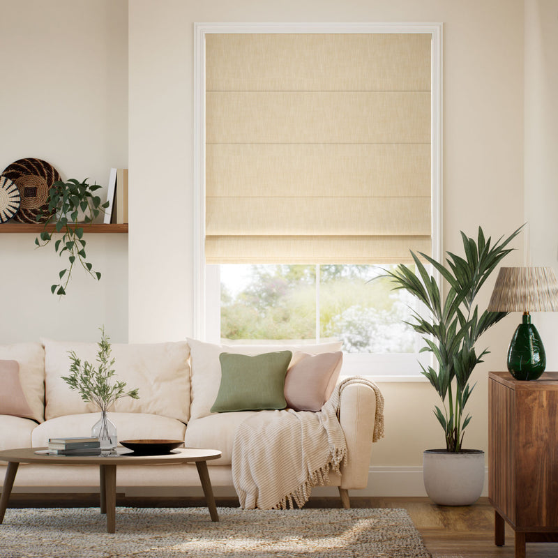 Colorized Eco-Friendly Nyah Sand Roman Blind 7791