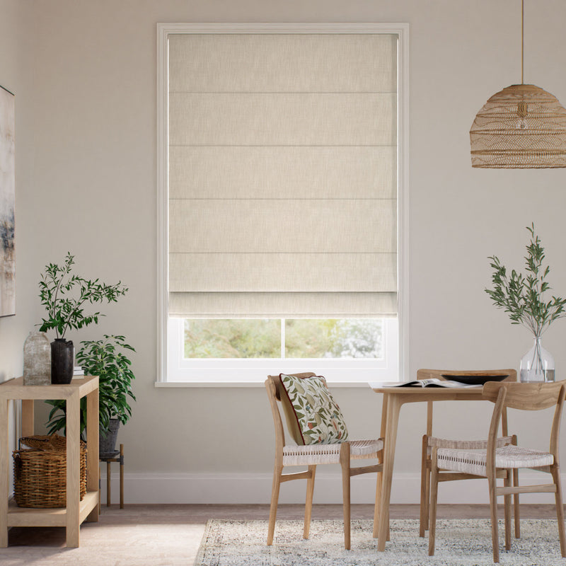 Colorized Eco-Friendly Nyah Hopsack Roman Blind 7787