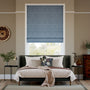 Colorized Eco-Friendly Nyah Lagoon Blue Roman Blind 7788
