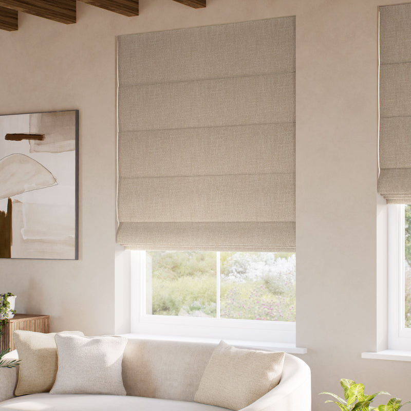 ColorizedZoom Lydia Almond Roman Blind 7794