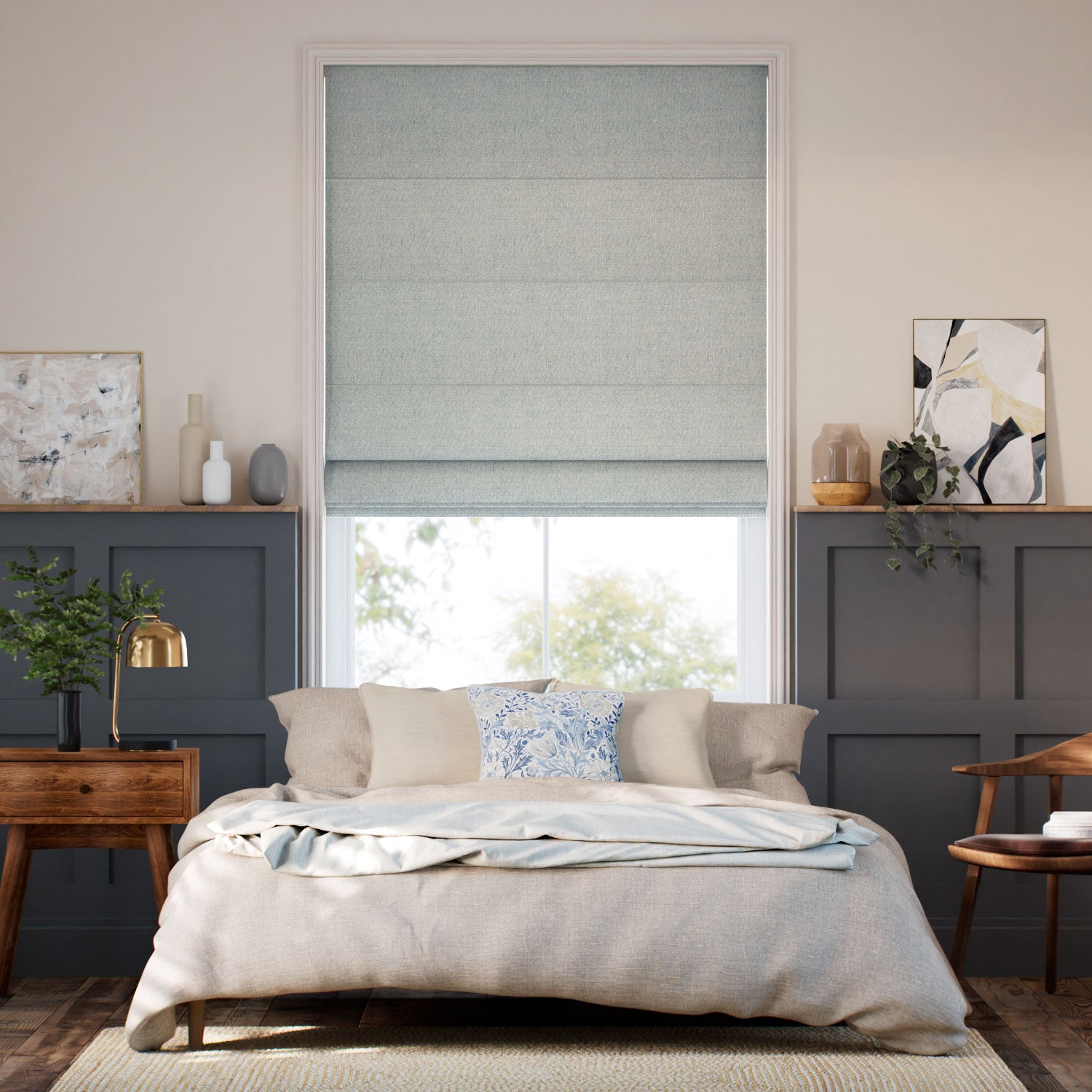 Colorized Lydia Ocean Roman Blind 7796