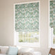 ColorizedZoom Porcelain Garden Morning Green Roman Blind 7802